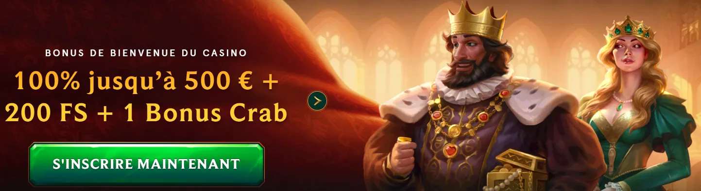 Bannière promotionnelle du Casinia Casino avec offres et bonus